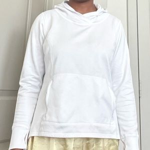 White Athletic Hoodie
